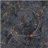 Grandeco|Papier peint marbre foncé veines dorées|Imitation Marbre