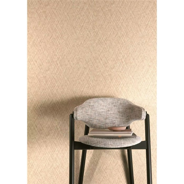 Grandeco|Beigetoster Gewebeeffekt-Tapete|Tapeten