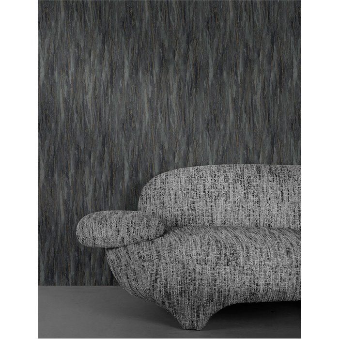 Papel pintado efecto piedra abstracto tonos oscuros - Grandeco Textured Vibes A78501