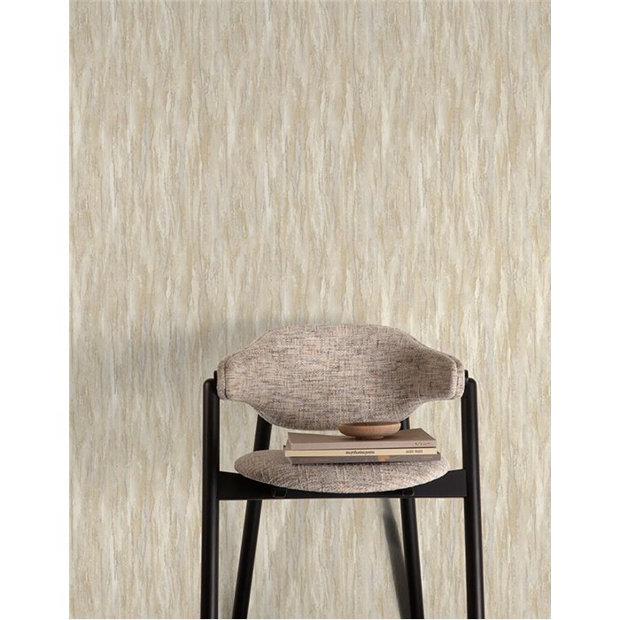 Grandeco|Papier peint effet pierre tons sable|Papier Peint