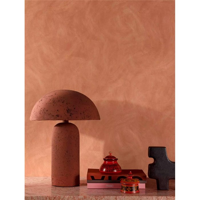 Grandeco|Terracotta Stuckeffekt-Tapete|Stuckimitat