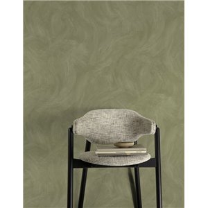 Grandeco|Papier peint effet stuc vert clair|Imitation Stuc 2