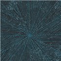 Elitis|Moderne Tapete petrolblau mit Art-Déco-Touch|Hochwertige