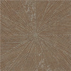Elitis|Art-Déco-Tapete in Braun und Grün, inspiriert von Intarsien|Hochwertige