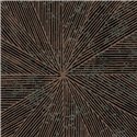 Elitis|Art-Déco-Tapete in Braun und Grün, inspiriert von Intarsien|Hochwertige