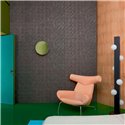 Elitis|Art-Déco-Tapete in Braun und Grün, inspiriert von Intarsien|Hochwertige