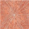 Elitis|Coral-colored marquetry wallpaper, Art Deco inspiration|High-End