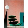 Elitis|Papier peint marqueterie couleur corail inspiration art déco|Haut Gamme