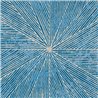 Elitis|Tapete mit Intarsienmuster in Blau im Art-Déco-Stil|Tapeten