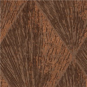 Elitis|Moderne Tapete mit schwarzen und goldenen Rauten im Art-Déco-Stil|Hochwertige