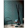 Elitis|Modern Art Deco wallpaper in turquoise green and silver|High-End