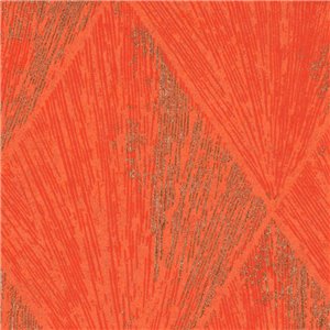 Papeldecor|Papel pintado helechos y hojas plátano lila marrón beige|Papel Pintado