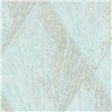 Elitis|Art Deco wallpaper with light blue and iridescent gold diamonds|High-End