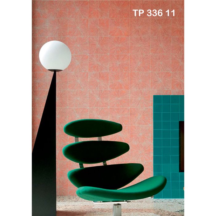 Elitis|Art Deco wallpaper with metallic graphic pattern|High-End