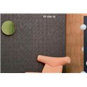 Elitis|Moderne Tapete petrolblau mit Art-Déco-Touch|Hochwertige