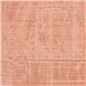 Elitis|Vinyl wallpaper with salmon-colored raffia|Raffia Imitation