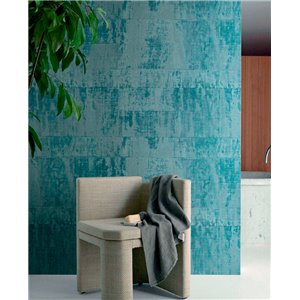 Elitis|Stone grey raffia wallpaper with plaster effect|Raffia Imitation 2