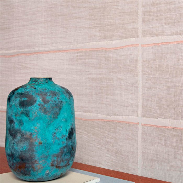 Elitis|Rafia-Tapete beige im japanischen Stil, ideal für Bad oder Spa|Tapeten