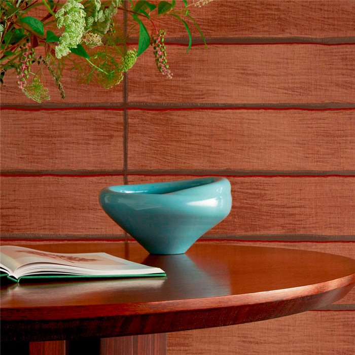 Elitis|Japanese-style brown wallpaper with raffia effect|Raffia Imitation