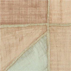 Elitis|Raffia patchwork wallpaper in brown and red tones|Modern