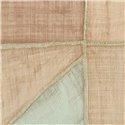 Elitis|Raffia patchwork wallpaper in beige and mint green tones|Modern