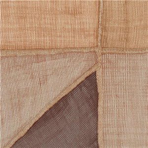 Elitis|Papier peint patchwork de raphia avec forme géométrique|Imitation Raphia