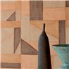 Elitis|Papier peint patchwork de raphia cousu style rustique|Papier Peint