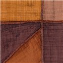 Elitis|Raffia effect patchwork wallpaper in brown tones|High-End