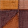 Elitis|Raffia effect patchwork wallpaper in brown tones|High-End