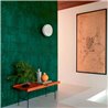 Elitis|Papier peint fibre végétale de raphia ou abaca teintée verte|Papier Peint