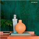 Elitis|Vinyl-Tapete in brauner Raffia- oder Abaca-Optik|Tapeten