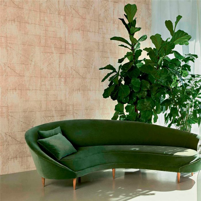 Elitis|Papier peint oriental effet raphia tissé beige|Imitation Raphia