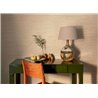 Elitis|Beige Travertinoptik-Tapete mit Marmoradern|Badezimmer