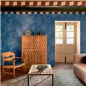 Elitis|High-end light blue whitewashed stucco wallpaper|Stucco Imitation