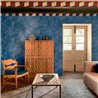 Elitis|High-end light blue whitewashed stucco wallpaper|Stucco Imitation