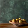 Elitis|Dark green stucco wallpaper with lime paint look|Stucco Imitation