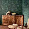 Elitis|Dark green stucco wallpaper with lime paint look|Stucco Imitation