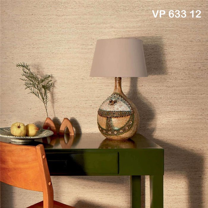 Elitis|Papel pintado vinílico efecto travertino color beige de alta gama|Papel Pintado