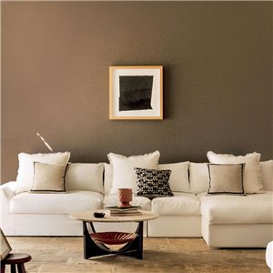 Elitis|Brown and gold linen wallpaper with silk-effect texture|Fabric Imitation 2