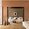 Elitis|Linen imitation wallpaper in terracotta colour|Solid Colors