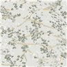 Elitis|Floral wallpaper in greys and yellows on light background|Floral