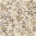 Elitis|Florale Tapete in Beige- und Brauntönen auf hellem Hintergrund|Blumen