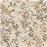 Elitis|Floral wallpaper in beige and browns on light background|Floral