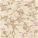 Elitis|Floral wallpaper in pinks and beige on light background|Floral