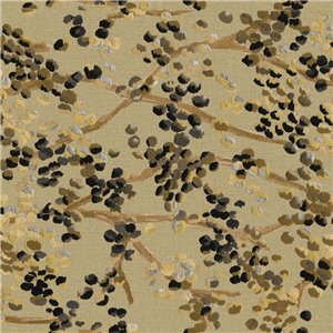 Casamance|Papier peint feuilles d’eucalyptus beige avec relief 3D|Haut Gamme