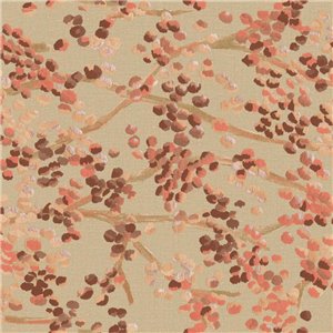 Elitis|Brown and gold linen wallpaper with silk-effect texture|Fabric Imitation