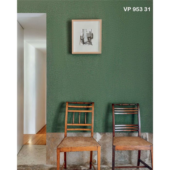 Papel pintado lino bordado efecto textil azul grisáceo - Élitis Lins brodés VP95306