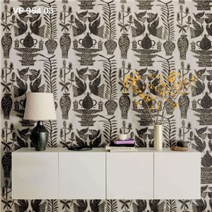 Elitis|Papel pintado efecto textil bordado florales y pájaros|Alta Gama 2