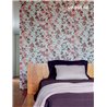 Elitis|Floral wallpaper in greys and yellows on light background|Floral