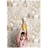 Cristiana Masi|Beige forest animals children's wallpaper|Children's